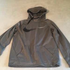Men’s Nike grey therma fit sweatshirt hoodie